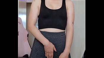 Melody is smoking hot, Stripping oiling and plugging her fat ass