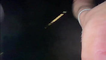 Fucking Blonde Babe Girl in front the beach