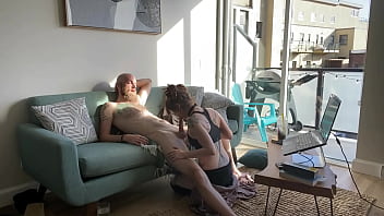 Chill Sunday Couch Blowing and Fucking - Olivia