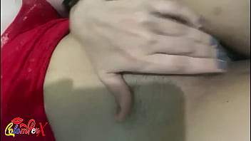 Red Lingerie Masturbation &ndash_ My Colombian Moans and Fingers Her Wet Pussy &ndash_ ColomPerX