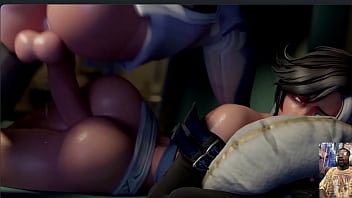 Hardcore Transgender Ass Slapping Fucking, Luna Snow Gets Cum Covered While Cumming