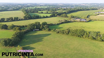 Putri Cinta Spreading Her Legs Showing Shaved Pussy