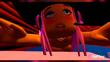 Desarrolladora es cojida y llenada de semen. Roblox r63