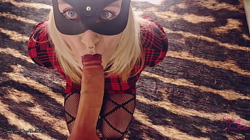 Kinky Masked Sissy Gets On Knees for Deepthroat Play