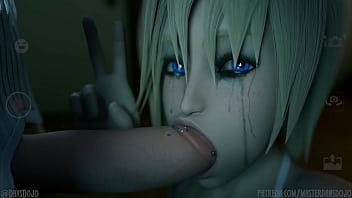 Kingdom Hearts ~ Riku x Namin&eacute_: Roughest Sloppiest BJ ~ MasterDan