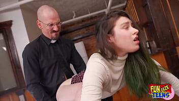 FunSize Teens - A Petite Babe is Nailed Hard by Big Cock