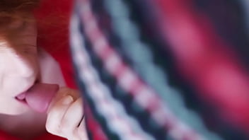 Cute trans girl suck a big dick before a rough anal pounding