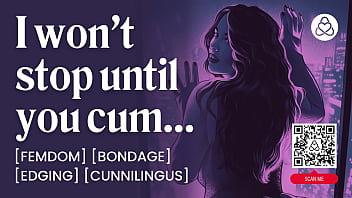 ASMR Audio Porn: Femdom Fucks Her Submissive Male On a First Date - Bondage &amp_ Edging - Erotic Audio Roleplay