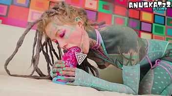 Inked Girl Squirt Anal &ndash_ Big Dildos, Gaping &amp_ Squirting Action