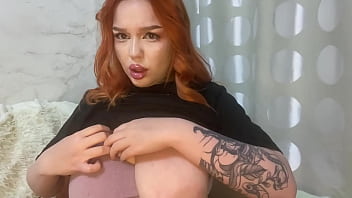 Wow, my tits are shaking so much. Tell me, do you like big natural tits?