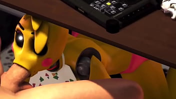 Fnaf chica blow job side view 3 min