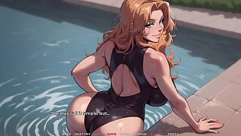 My New Girlfriend #03 - Red Head Step Sis Shows Her New Swimsuit. You can see her big ass and big tits ( Taboo Hentai Game )