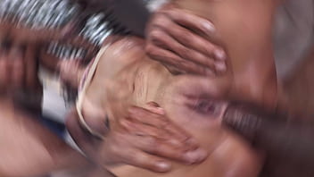 Young CAMILA SMITH and three big cocks for the first time, anal, BBC,