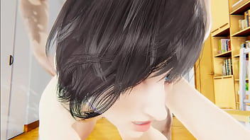 Femboy Yaoi  - a rabbit femboy is fucked by a big man