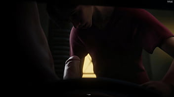 Game: FindingBuddies, Chapter 7 - He comforted his friend with a blowjob and helped him relax (English voiceover)