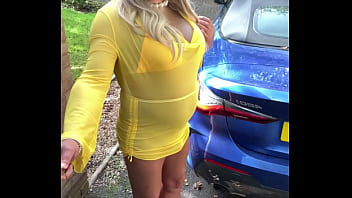 Kellycd2022 in yellow dress and heels