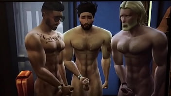 Sims 4 Hunk Group Solo Masturbate Cum