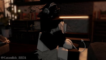 Demon girl comes back after a while to pleasure me | Sex with a follower (42) | Part 1/3