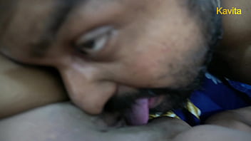 Desi Indian Kavita Close up creampie Fuck and Pussy licking and blowjob