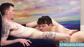 Welcome to bonus hole heaven! FTM boy Jaxson Cole fucked by Ethan Tate! Jaxson is squirming and moaning in delight as his boy cunt gets drilled!