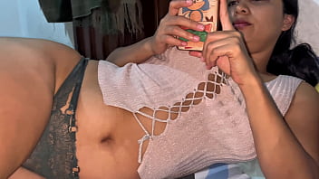 Me corro en la garganta de mi amante !! Para que no se le olvide el sabor de mi leche ( la novia )