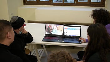 Need a gangbang to learn the art system? Amateurs and artist Franko B try to find out with some rough sex - FakeVoyeur.