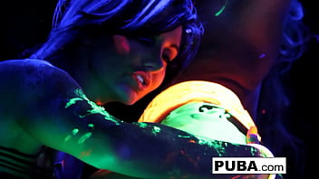 Black Light Rainy Night with Abigal Mac &amp_ Ava Addams