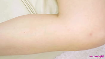 Beautiful dark-haired model shows her sexy body