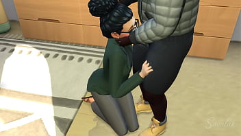 arrogant independant woman being smashed by homeless