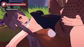 Hu Tao Bunnygirl Genshin Impact Animation #14