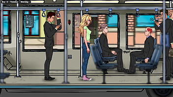 Jenny&#039_s first day working as a waitress. Hentai game