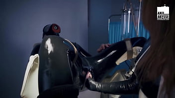 Axel Abysse Sits On Gyne Chair For Intense Anal Fisting