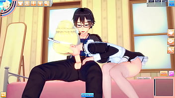 Sheffield Hentai,  Maid From Azur Lane, Tends To Her Master&#039_s Needs