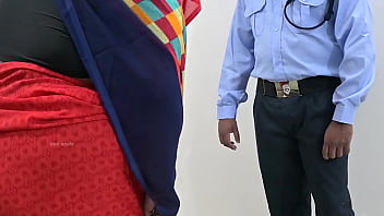 security got handjob from maid