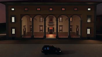 Seasoned woman seduces beauty in restroom, continues intense passion at mansion in cartoon tale