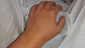 My neighbor'_s girlfriend woke me up under the blanket with cunnilingus