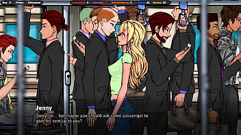 A sweet, modest girl relieves stress after a depraved day at work.