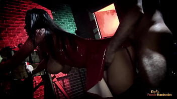 Busty brunette girl enjoys sucking a cock before getting her pussy smashed