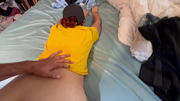 Pounding my stepmoms plump ass booty