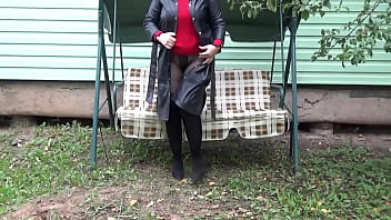 Sexy pantyhose on a hot milf