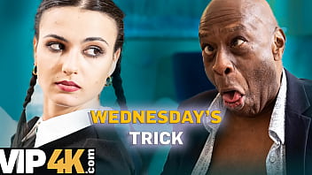 DADDY4K. WEDNESDAY ADDAM&#039_S BIG BLACK COCK DREAM finally came true