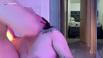 Humiliating and dragging a Latina bitch across the floor with vomit, slaps, and hardcore anal sex