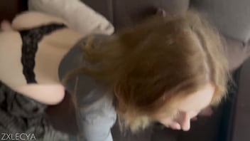 I watched Netflix with a hot blonde &amp_ cum in mouth