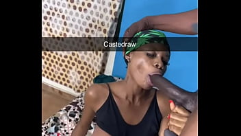 BIG BOOBS : Sucking his thick cock