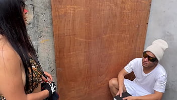 I'_M AN EASY WHORE!! I had to offer sex to a stranger on the street in exchange for some used rims for my car. Homemade porn with a junk dealer