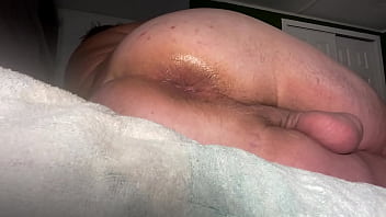 Deep 12 inch ribbed dildo penetrating my intestine