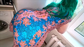 The stepmom bent over and spread her ass so her stepson could enjoy anal sex