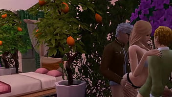Sims 4 Wicked Whims - Hot Blonde and Two of Her Lovers