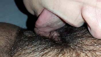 I woke up my stepmom by licking her hairy pussy