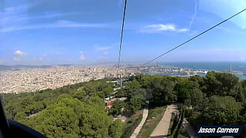 I took my friends for a ride on the cable car